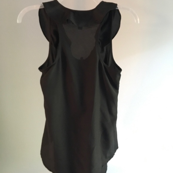 Mossimo Black Top W/ Front Ruffles Size X Small - Picture 2 of 2